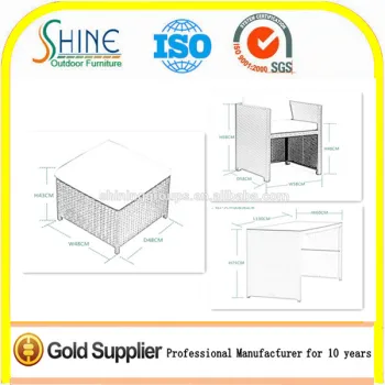 SH-47 Space Saving Furniture made in China alibaba Rattan Dinning Table Sets