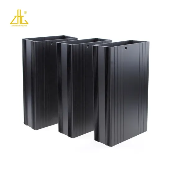 CNC Anodized Black Aluminum Profile Case for PCB Electronics