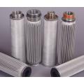 Metal pleated filter element