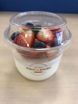 360ml pet u cup with inset cup lid