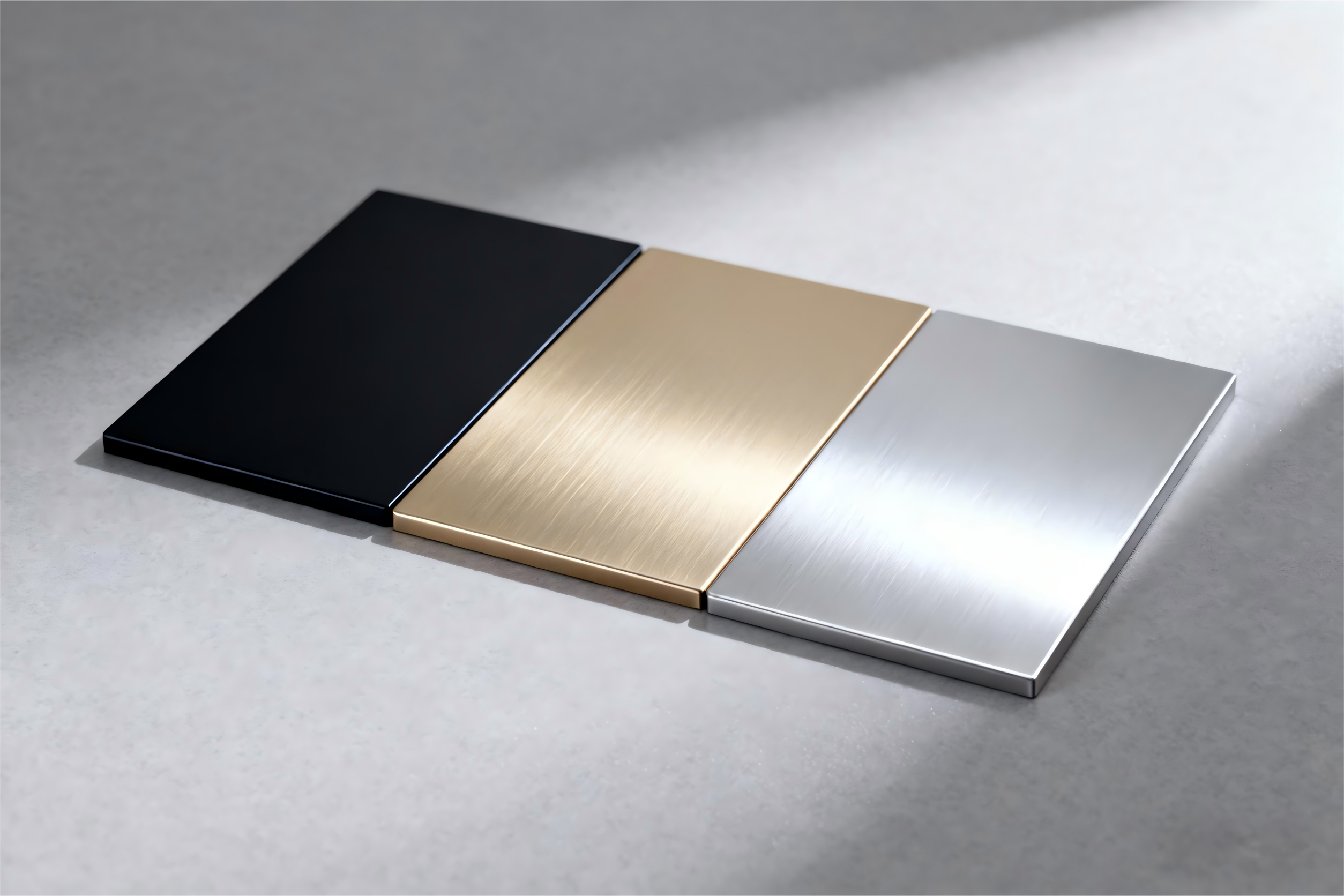 aluminum-surface-finishes-matte-black-champagne-gold