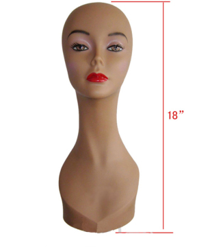 PVC Female Display Mannequin Heads (MK-18)