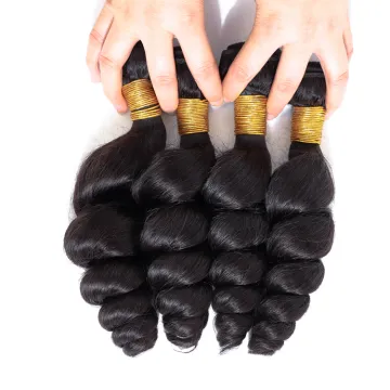 Raw virgin human hair bundles double drawn cambodian raw cuticle  aligned unprocessed hair