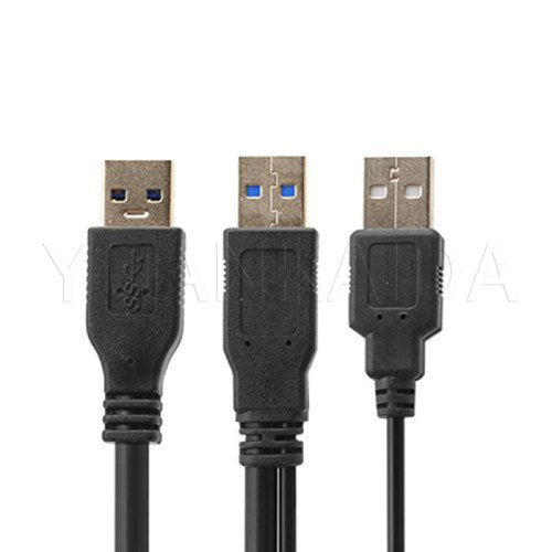Type-A USB 3.0 Y cable Adapter