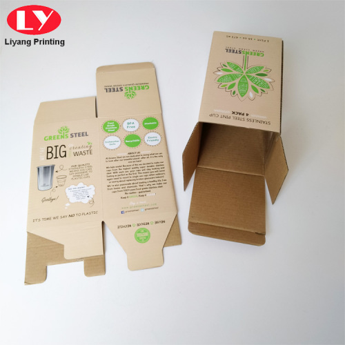 Cup -Box -Verpackung benutzerdefinierte Wellblechkästen