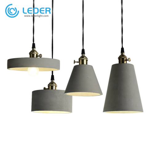 LEDER Simple Concrete Pendant Light