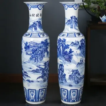 Blue and White Luxury Ceramic Vases