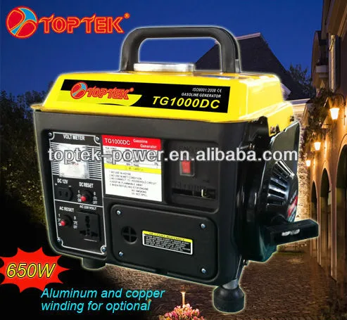portable generator 500W silent type less fuel generator gasoline