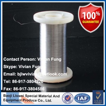 high quality nickel wire 0.025mm from baoji liuwei