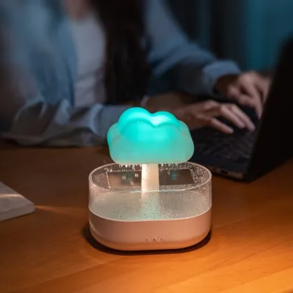 Aroma Essential Oil Humidifier with 7 Colors Raindrop Aromatherapy Machine