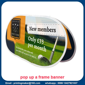 Horizontal Bean Pop Up A-Frame Banner with Printing