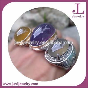 Stainless Steel Fashion Jewelry Oval Stone Ring For Men