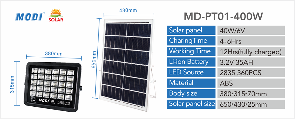 Solar street light with long service life