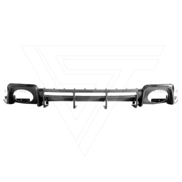 Supertechnics Style Carbon Fiber Rear Diffuser for Audi R8 V10 2021-2023 Car Rear Bumper