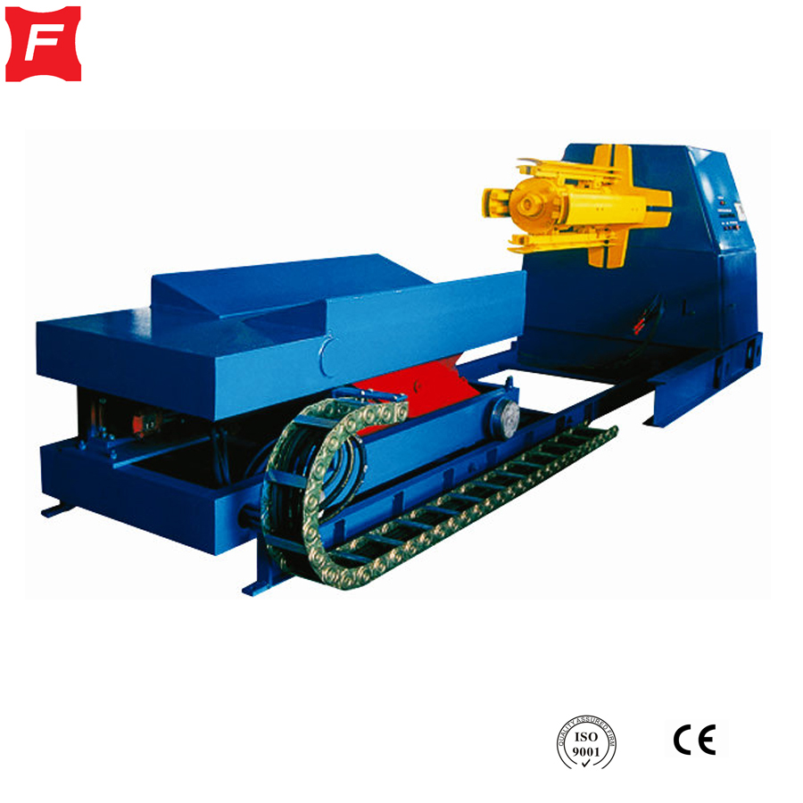 XF 10T Uncoiler الهيدروليكية مع سيارة اللفائف