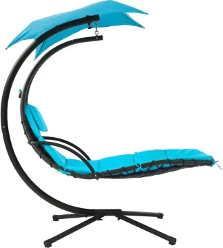 BODI Outdoor Hanging Chaise Lounger with Sunshade Canopy