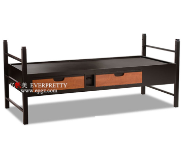 Simple Design Steel Frame Single Bed for Adults and Commercial Use