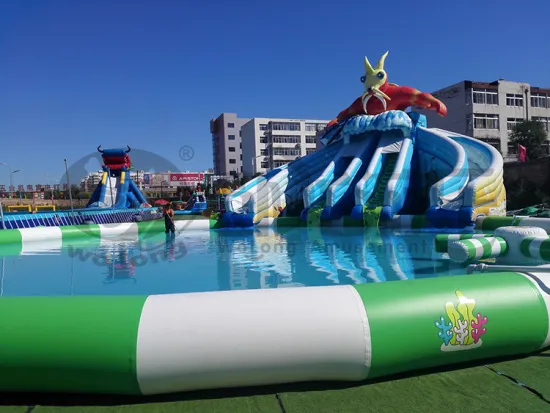 outdoor commercial grade inflatable water pool park