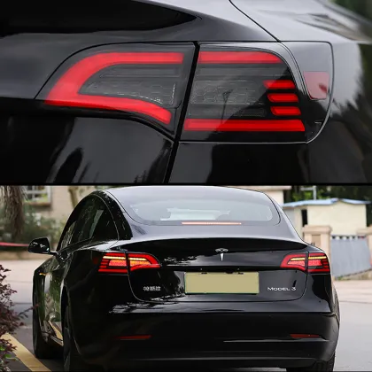 HCMOTIONZ Car Tail Lights For Tesla Model 3 Model Y 2017-2021