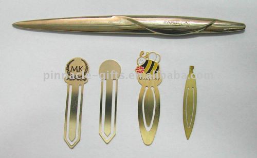 metal gold /siliver book mark