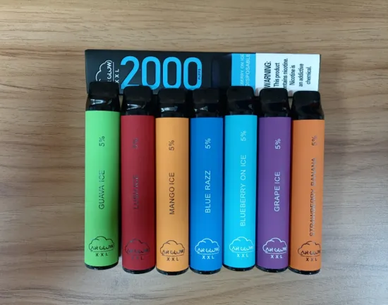 Disposable E Cigarette Vape 6.5ml 1000mAh 2000 Puffs