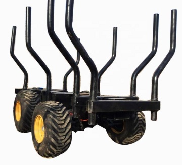 Forest Machine TG-550 Wood Log Trailer with Loader Grapple