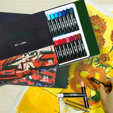 HIMI MIYA Promotional School Student Hobby 12 Colors Color Oil Pastel