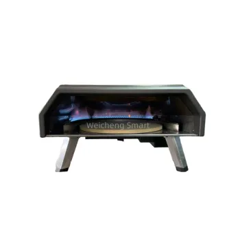 Small Portable Gas-Powered Smokeless Pizza Maker and BBQ Grill