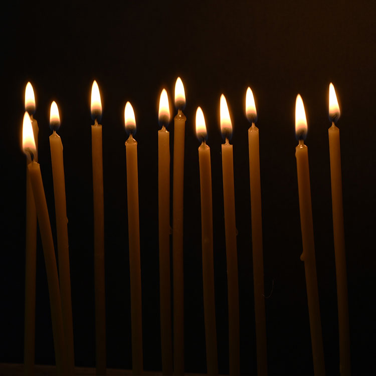 Velas ortodoxas de cera de abelhas naturais de cera de abelha