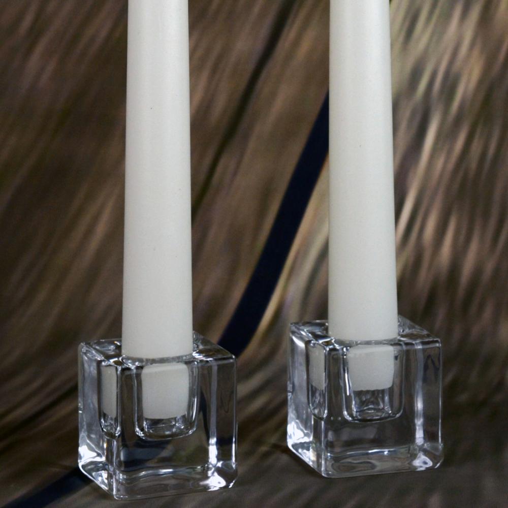 Modern Glass Taper Candle Holders