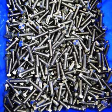 Titanium alloy screws and nuts