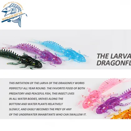 Topmouth Culter Soft Bait - Bear King Lure 6cm 1.25g 10 Pieces for Sea & Freshwater Fishing