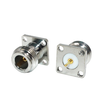 Factory Supply 50ohm N Type Female Jack Flange Mount RF Coaxial Connector