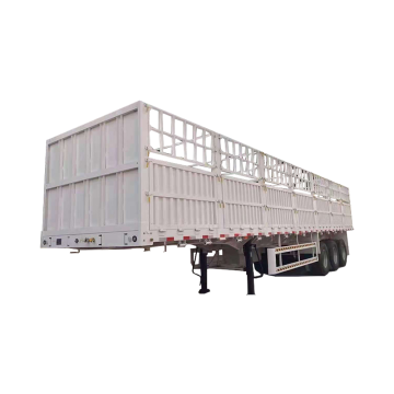 3 Axle Side Wall Fence Semi Trailer for Sale: Dropside Cargo Transport Panels