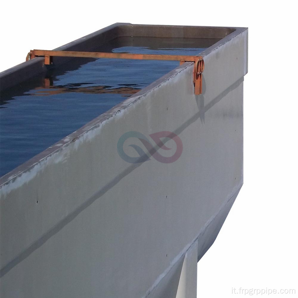 Cella elettrolitica FRP per elettrowinning e elettrorifina