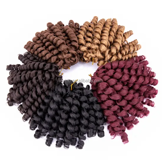 AliLeader Best Selling Wholesale Synthetic Crochet Jumpy Wand Curl Braid For Hair Extension