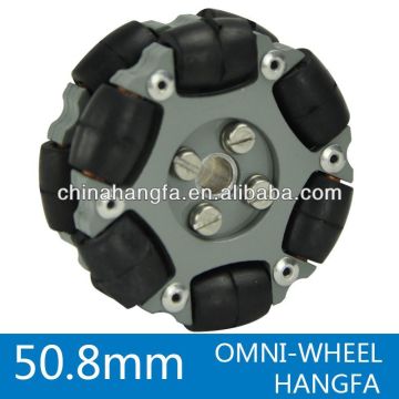 50.8mm double aluminum robot wheel for ABU ROBOCON