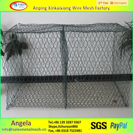 Hexagonal retaining wall wire netting