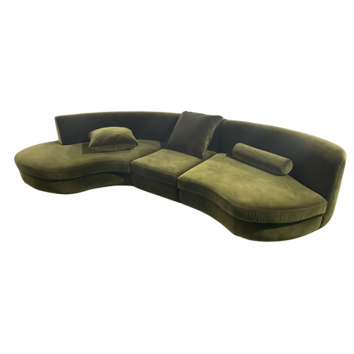 Moderne luxe groene recliner sectionele woonkamer banken