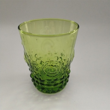 Mundgeblasener einfarbiger Highball und Dof-Glas