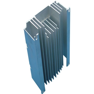 Produsen Guangzhou CNC Machining Center Blue Anodized Aluminium Panel Shell Shell