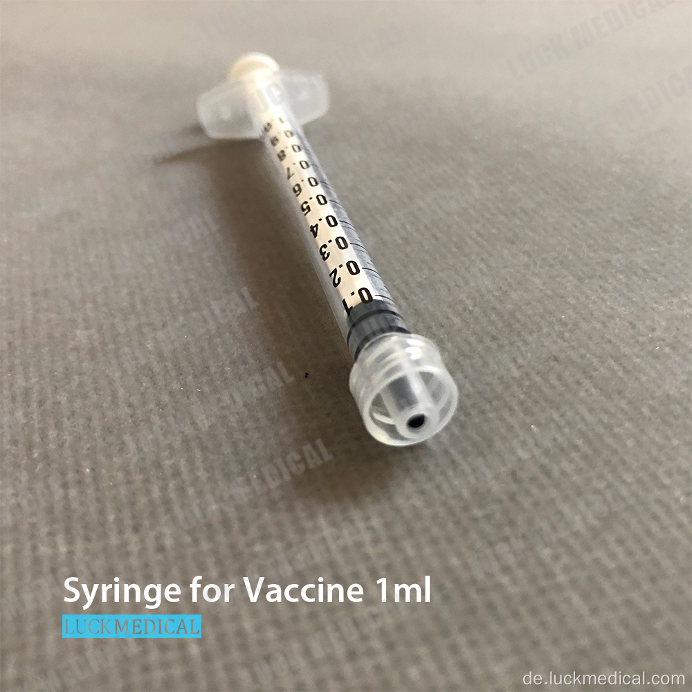1 ml Impfstoffspritze ohne Nadel -Luer -Schloss