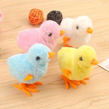 Toys de la fête de Pâques: 1 dollar promotion pour les lapins de refoulement, les poulets et les jouets pour enfants