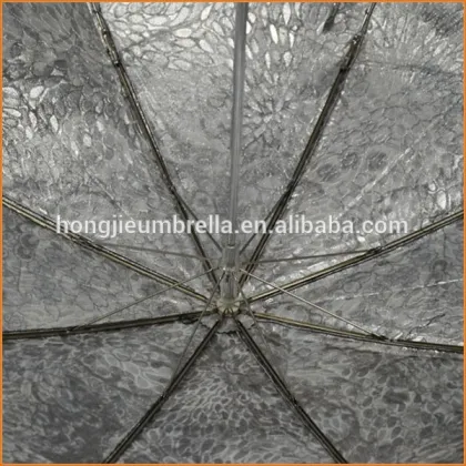 19"5-fold sliver coated mini umbrella in case night safe mini reflective umbrella