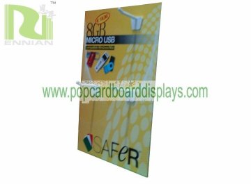 Usb Displays Cardboard Displays Ensd010 Yellow Cardboar Display Shelf