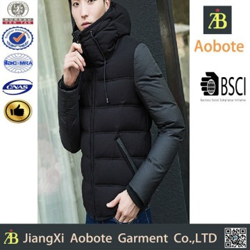 2015 New Design Man's Varsity Nylon Windbreak Down Jacket