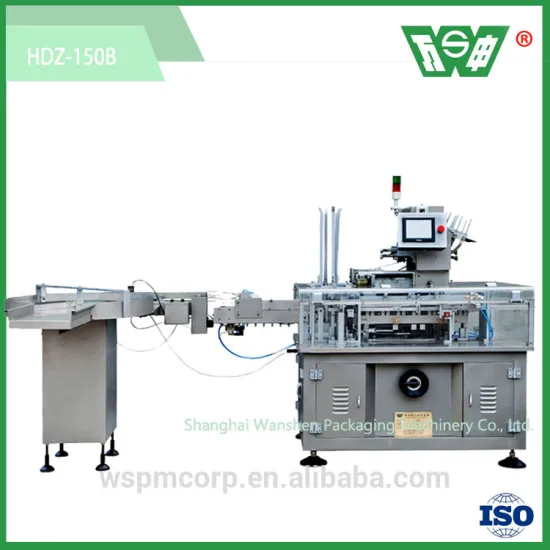 Shanghai Wanshen HDZ 150P Automatic Bottle Packing Machine, insert bottle into carton box