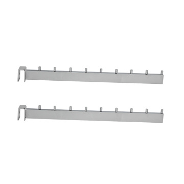 Factory Metal Chrome Display Square Tube Hooks with Pins for Hanging