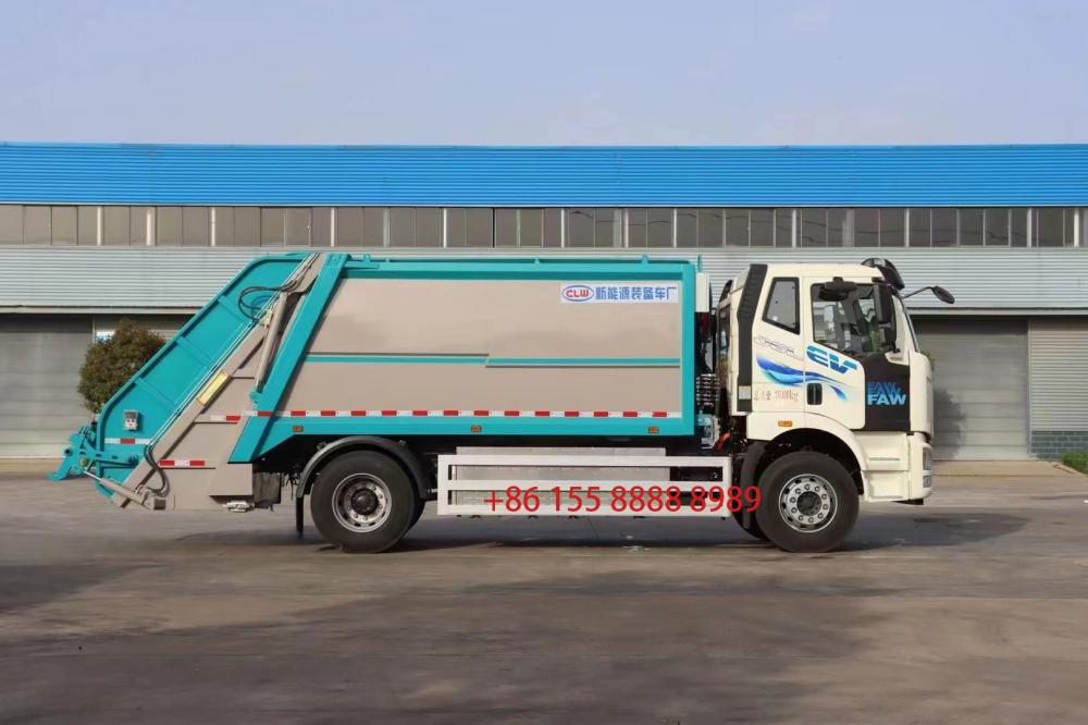 Faw Pure Electric Compressed Trash Truck 3 Jpg