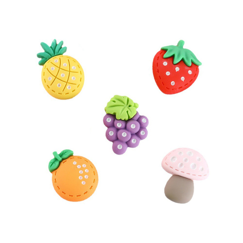 Kawaii Fruit Résine pour Bijoux DIY Bracelet Collier Pendentif Charmes Fraise Kawaii Ananas Ornement